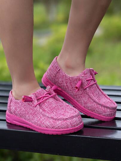 Nuevos mocasines informales de moda para niñas, diseño de banda elástica, tamaño de boca ajustable, fácil de usar, para todas las estaciones