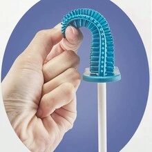 Juego de 3 cepillos de limpieza para inodoro, cepillo de inodoro de mango largo con soporte de pared, cepillo de limpieza de baño para limpiar rincones