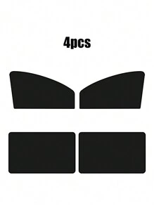Car Window Shades With Magnets,Strong-Light Blocking UV Protection Privacy Shades,Universal Essential Interior Accessories ,Car Camping And Napping Curtains - Black - View 10