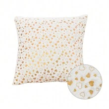 1 vỏ gối trang trí in lá vàng Giáng sinh (không bao gồm ruột gối), hình vuông dùng để trang trí ngày lễ - Nhiều màu - Xem 37