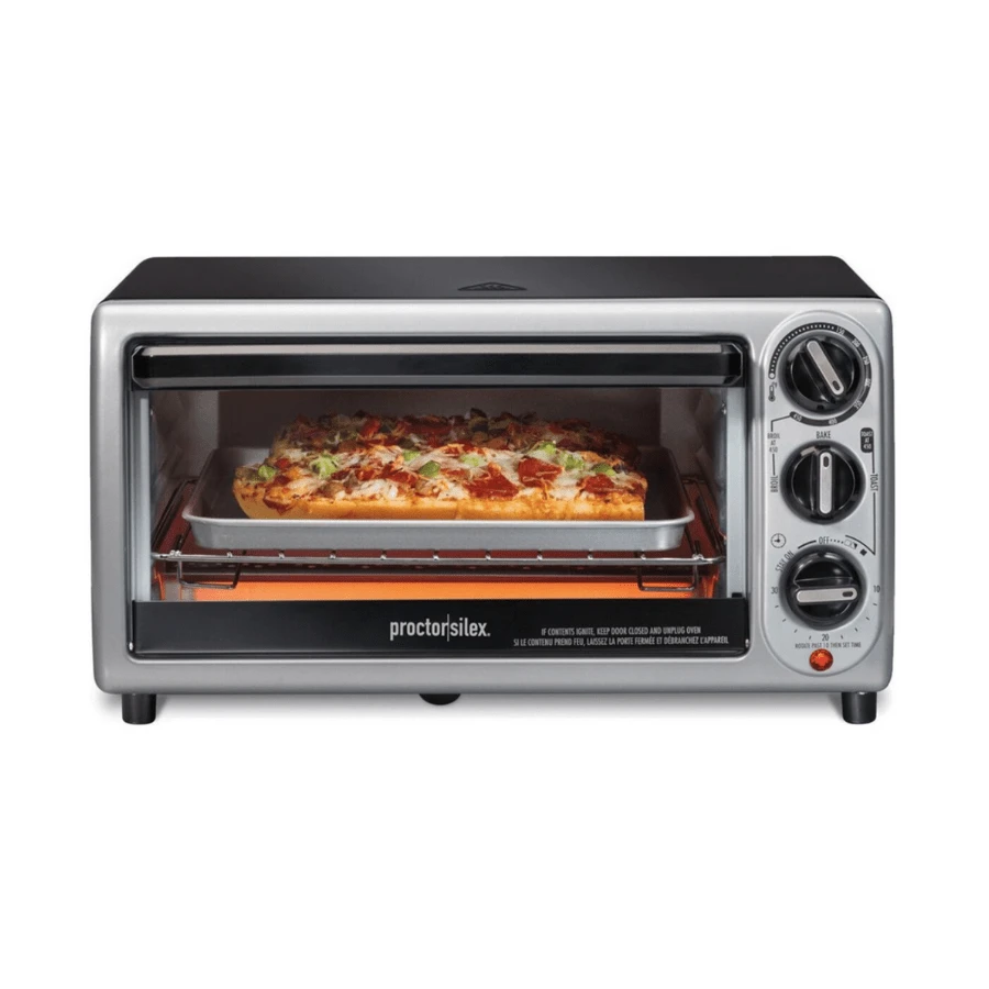 Horno Tostador Moderno 3 En 1 Proctor Silex (4 Rebanadas) - Plateado - Ver 1