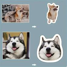 定制毛绒狗枕头 - DIY 双面印花，3D 逼真设计，防褪色，非常适合客厅、卧室、汽车装饰 - 送给朋友和家人的理想礼物，非常适合圣诞节， - 上傳圖片客製化抱枕 - 查看 11