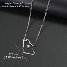 1入組沙地阿拉伯帶綠寶石金色吊墜項鍊，沙烏地阿拉伯珠寶女士女孩