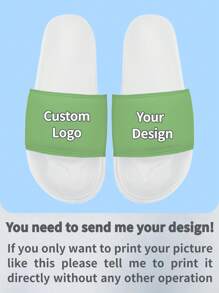 Chanclas planas ultraligeras antideslizantes de hombre personalizadas con impresión 3D, adecuadas para interiores/exteriores y uso en jardín, diseño para parejas, ornamental, estiloso como un perro, de moda, minimalista elegante, acogedor personalizado, único, regalo ideal para él, regalo ideal para ella, familia y amigos - Blanco - Ver 2