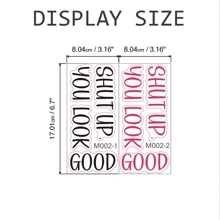 Pegatina De Espejo De Pvc Extraíble, Te Ves Bien, Baño, Sala De Estar, Decoración De Pared Del Dormitorio, 1 pieza - Multicolor - Ver 10