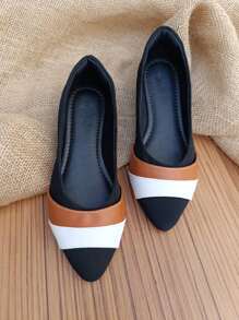 KIT 2 Pairs Salome Sandals Flat Pointed Toe Comfortable Elegant Casual Women's Black White Caramel Jeans Moda Gringa Promotion - 藏蓝色 - 查看 6