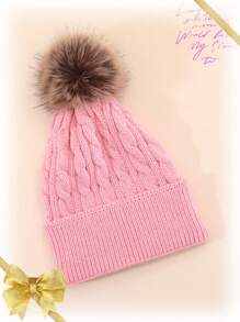 1pc Casual Striped & Plaid Knit Beanie Hat, Warm Acrylic Slouchy Ski Cap For Men And Women, Autumn/Winter - A - View 19