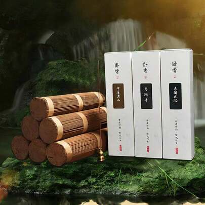 1 盒/400 支香檀香沉香艾蒿柏木礼物，瑜伽冥想助眠放松抗焦虑寻找自我，天然，创意小礼物，节日配件，生日用品，派对装饰用品