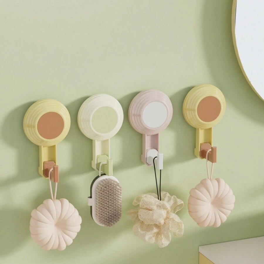 خطاف لاصق متعدد الوظائف مثبت على الحائط 1قطعة، بدون ثقب، للحمام والمطبخ والخزانة - متعدد الألوان - مشاهدة 1