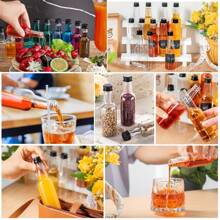 5/20/60/100PCS Mini Liquor Bottles – Versatile & Portable Plastic Containers With Airtight Seal For Spirits, Juices & Sauces – Leak-Proof, Shatterproof Plastic Mini Bottles With Airtight Latch Caps: 0.85oz/1.7oz/3.3oz/5oz Reusable Hand Washable Containers For Food Contact, Party & Wedding Favors Thanksgiving, Halloween, And Christmas Are Applicable