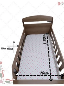 Baby Crib Sheet Printed Newborn Infant American Pattern Mesh 100% Cotton - Mây trắng - Xem 4