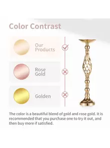 2/10 Pcs 23.2in High Versatile Metal Flower Arrangement, Candle Holder Stand Set For Wedding Party Dinner Centerpiece Event Restaurant Hotel Decoration,Halloween And Decorations