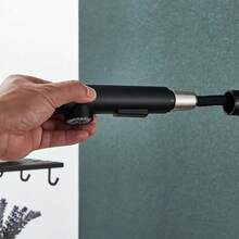 Modern Matte Black Kitchen Sink Faucet With Pull-Out Sprayer, Kitchen Faucet - Black - View 5