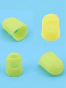 5pcs/Set Thickened Universal Fingertips Guards Silicone Guitar String Finger Protectors Wear-Resistant Non-Slip Thimble Finger Pads - Multicolor - View 5