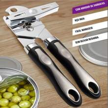 Professional Crank Stainless Steel Can Bottle Opener Without Burr 3588 - Black - View 4