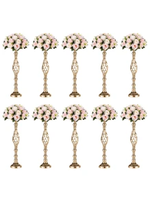 2/10 Pcs 23.2in High Versatile Metal Flower Arrangement, Candle Holder Stand Set For Wedding Party Dinner Centerpiece Event Restaurant Hotel Decoration,Halloween And Decorations