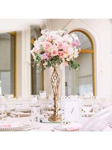 2/10 Pcs 23.2in High Versatile Metal Flower Arrangement, Candle Holder Stand Set For Wedding Party Dinner Centerpiece Event Restaurant Hotel Decoration,Halloween And Decorations