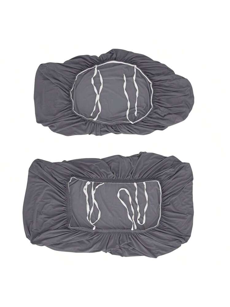 Coprisedili Elasticizzati Per Camper E Dinette – Set Da 4: 2 Schienali E 2 Panche – Lavabili, Colore Grigio - 2