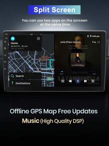 Junsun Android 13 Car Radio Stereo For Hnda Civic 8 2005 2006 2007 2008 2009 2010 2011 2012 Car Auto Radio Built-In Wireless Carplay For Apple & Android Auto 10 Inch Automotive Multimedia Touch Screen 4G LTE  8 Core 6GB RAM 128GB ROM Car Intelligent Systems Head Unit With GPS Navigation DSP Bluetooth