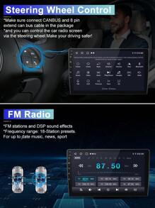 Junsun Android 13 Car Radio Stereo For Hnda Civic 8 2005 2006 2007 2008 2009 2010 2011 2012 Car Auto Radio Built-In Wireless Carplay For Apple & Android Auto 10 Inch Automotive Multimedia Touch Screen 4G LTE  8 Core 6GB RAM 128GB ROM Car Intelligent Systems Head Unit With GPS Navigation DSP Bluetooth