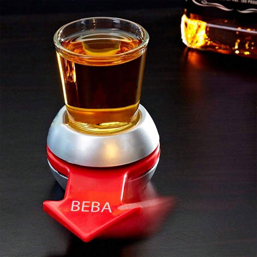 Spin & Drink Shot Glass Game With Roulette - Nhiều màu - Xem 1