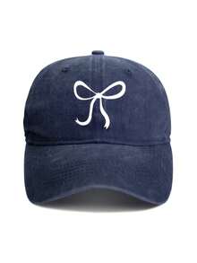 1 Mũ Bóng Chày Nơ Dễ Thương Mới Cho Nữ, Mũ Che Nắng Polyester Cho Y2K, Hàng Ngày, Công Việc, Ngoài Trời, Dự Tiệc, Phụ Kiện Đa Năng - mũ nơ - Xem 3