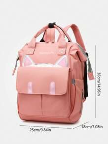 1 件粉色多功能妈咪包、时尚手提包和背包，适合母婴户外旅行 - 粉色 - 查看 11