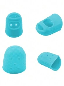 5pcs/Set Thickened Universal Fingertips Guards Silicone Guitar String Finger Protectors Wear-Resistant Non-Slip Thimble Finger Pads - Multicolor - View 10