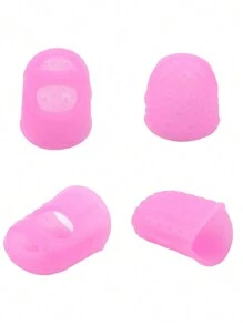 5pcs/Set Thickened Universal Fingertips Guards Silicone Guitar String Finger Protectors Wear-Resistant Non-Slip Thimble Finger Pads - Multicolor - View 11
