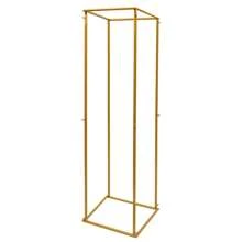 Metal Column Flower Stand Flower Arrangement For Wedding Party Dinner Centerpiece 19.68x19.68x70.86 Inch Gold - Gold - View 1