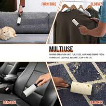 Cunese Cunese Lint Rollers 60/120/240 Sheets Mega Value Set, Sticky Lint Roller For Pet Hair, Pet Hair Remover With , Portable Lint Remover For Clothes, Furniture, Dog & Cat Hair