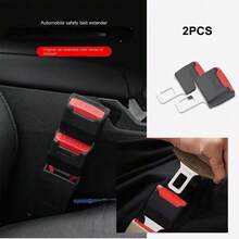 1pair Car Seat Belt Buckle Clip - Black - View 5