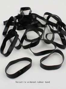 450 pezzi Elastici per capelli in plastica nera spessa, elastici per capelli larghi per donne, fermacode per coda di cavallo, elastici per capelli, scrunchies, corde per capelli, accessori per capelli per palestra e sport