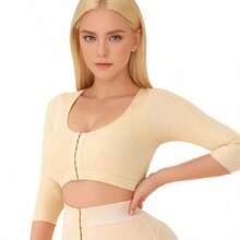 运动户外单件聚拢无线瑜伽运动文胸，跑步锻炼可调节女士运动内衣健身房配件 - 杏色 - 查看 11