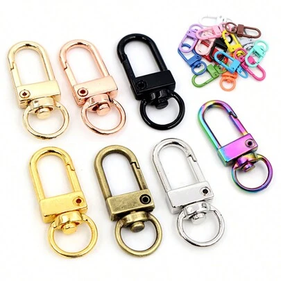 6pcs Snap Lobster Clasp Hooks Gold Silver Plated DIY Jewelry Making Findings For Keychain Necklace Bracelet Supplies