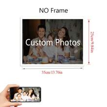 1pc Personalized Poster With DIY Wood Frame Or Frameless Poster,Custom Photo On Canvas For Family,Lover,Pets,Hanging Pictures For Wall Decor Home Decoration Gifts Birthday Graduation - Multicolor - View 14