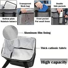 Cation Insulated Lunch Bag Portable Tote Lunch Box Bag For Office Workers & Students, Aluminum Foil Thicker Waterproof, Summer Outdoor Bags For Food, Picnic Camping Bags,Back To School