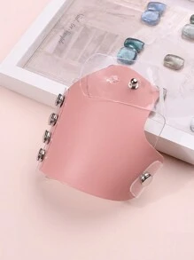 klimonla 1 件化妆调色板，手调色板专业化妆师手套 PU 皮革手套功能性化妆美容美甲工具，可更快混合液体眼影 - 彩色 - 查看 7