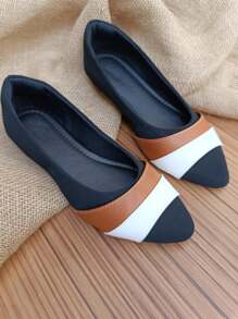 KIT 2 Pairs Salome Sandals Flat Pointed Toe Comfortable Elegant Casual Women's Black White Caramel Jeans Moda Gringa Promotion - 駝色 - 查看 9