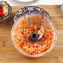 Handknoblauchschneider, tragbarer manueller Zerkleinerer für Lebensmittel, Zerkleinerungswerkzeug für Küche für Ingwer, Chilischoten, Zwiebeln, Salatpresse, Zerkleinerer