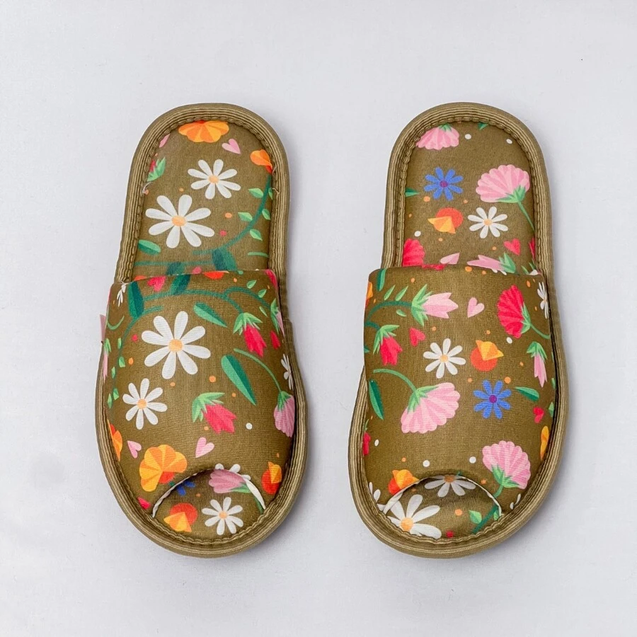 Nanda Adult Open Slipper - Màu xanh Ô liu - Xem 1