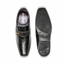 Basic Elegant Comfort Casual Men's Dress Shoes Kit + Wallet And Watch - 黑色 - 查看 5