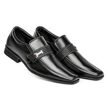 Basic Elegant Comfort Casual Men's Dress Shoes Kit + Wallet And Watch - 黑色 - 查看 3
