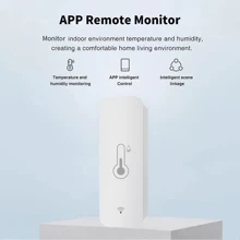Tuya Wifi智能溫濕度傳感器,通過app Smart Life遠程監控,與alexa和google Assistant兼容的智能溫濕度計 - 白色 - 查看 4