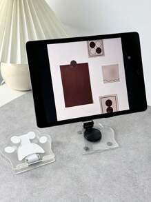 1 件可爱卡通亚克力猫爪 360° 可旋转桌面手机支架，可折叠亚克力 360 度可旋转平板电脑/IPad/手机支架多功能桌面支撑配件 - 猫爪设计兼容 、Android 手机，生日、家人、朋友手机配件的礼物