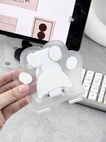 1 件可爱卡通亚克力猫爪 360° 可旋转桌面手机支架，可折叠亚克力 360 度可旋转平板电脑/IPad/手机支架多功能桌面支撑配件 - 猫爪设计兼容 、Android 手机，生日、家人、朋友手机配件的礼物