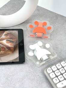 1 件可爱卡通亚克力猫爪 360° 可旋转桌面手机支架，可折叠亚克力 360 度可旋转平板电脑/IPad/手机支架多功能桌面支撑配件 - 猫爪设计兼容 、Android 手机，生日、家人、朋友手机配件的礼物