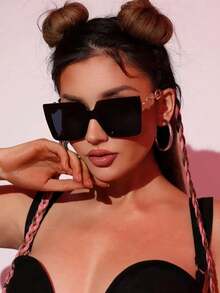 Cute 5pcs/Pack Square Beach Shades Fashion Glasses - Multicolor - View 5