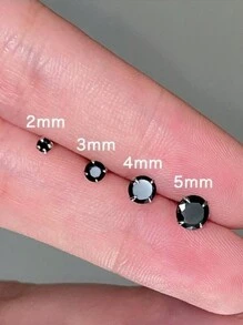 1 para modnych kolczyków ze srebra próby 999 z cyrkoniami sześciennymi zakręcanymi z klasycznymi kolczykami w słodkim stylu do codziennej dekoracji ZYE192