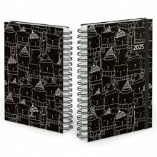 Daily Agenda Plus 2025 Hard Cover Little Bear Black - 黑與白 - 查看 2